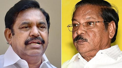 எடப்பாடி பழனிசாமி | ஆர்.எஸ்.பாரதி - கோப்புப் படங்கள்
