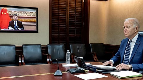 ஜோ பைடனுக்கு கரோனா: வீடியோ கால் மூலம் நலம் விசாரித்த சீன அதிபர்