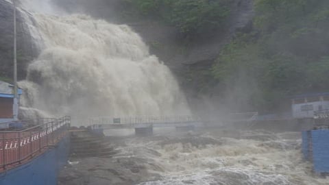தென்காசி, நெல்லையில் பரவலாக மழை: குற்றாலம் அருவிகளில் 5-வது நாளாக வெள்ளப்பெருக்கு