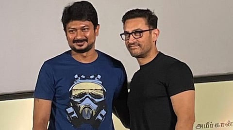 ‘‘இந்தி தெரியாது டி-ஷர்ட் போட்டுவிட்டு இந்தி படம் ரிலீஸ் எப்படி?’’ - ‘லால் சிங் தத்தா’ பிரஸ்மீட்டில் உதயநிதிக்கு கேள்வி
