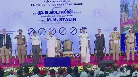 தமிழகம் முழுவதும் கல்வி நிலையங்களில் போதை ஒழிப்பு உறுதிமொழி ஏற்பு