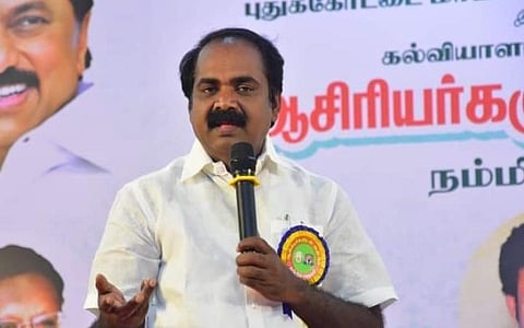 'அதிமுக ஆட்சியில் இருந்திருந்தால் செஸ் ஒலிம்பியாடிற்கு ரூ.500 கோடி செலவழித்திருக்கும்' - அமைச்சர் மெய்யநாதன்