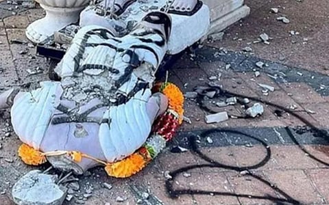 காந்தி சிலை அவமதிப்பு கண்டனத்துக்குரியது!
