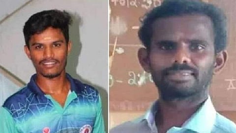 விபத்தில் உயிரிழந்த  முனீஸ்வரன் (24), மாரிமுத்து (33).