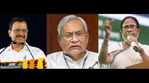 எதிர்க்கட்சிகளை ஒன்றிணைக்கும் திட்டம்: நிதிஷ் முயற்சிக்கு சவாலாகும் கேஜ்ரிவால், மம்தா