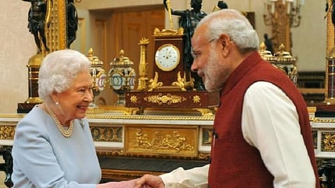 பிரதமர் மோடி, இங்கிலாந்து ராணி எலிசபெத் | கோப்புப் படம்