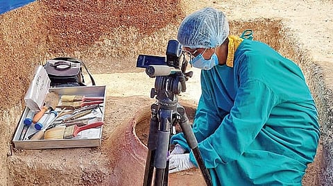 கொந்தகையில் இதுவரை 35 முதுமக்கள்தாழி திறக்கப்பட்டு ஆய்வு