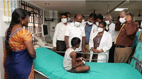 மருத்துவமனையில் அமைச்சர் மா.சுப்பிரமணியன்