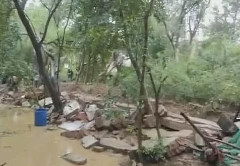 விபத்து நடந்த பகுதி