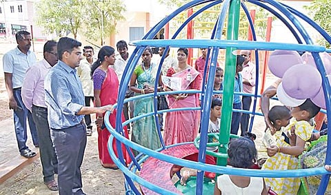 மாற்றுத்திறன் குழந்தைகளுக்கு விளையாட்டு பூங்கா
