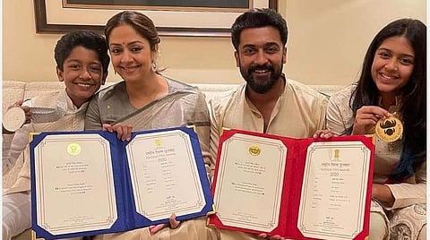 ‘சூரரைப் போற்று’ பலருக்கும் நம்பிக்கை கொடுத்தப் படம் - தேசிய விருது பெற்ற பின் சூர்யா பேட்டி