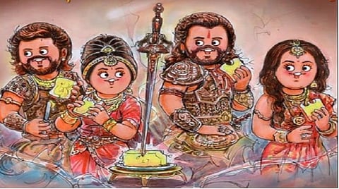 அமுல் வெளியிட்டுள்ள டூடுல்.