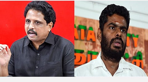 கோப்புப் படம்: சு.வெங்கடேசன் மற்றும் அண்ணாமலை