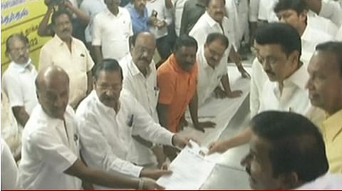திமுக தலைவர் பதவிக்கு வேட்புமனு தாக்கல் செய்த முதல்வர் மு.க.ஸ்டாலின்