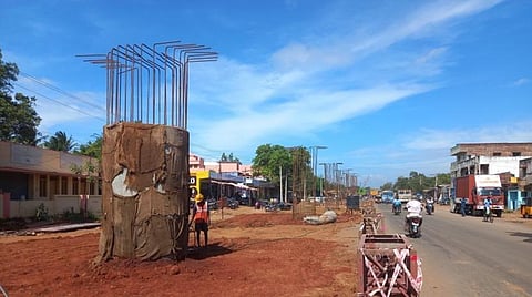 பாவூர்சத்திர மேம்பால பணி