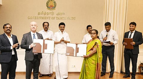 சிப்காட் - பிரிட்டிஷ் துணை உயர் ஆணையரகம் இடையே தொழில்நுட்ப உதவிக்கான ஒப்பந்தம்: ஸ்டாலின் முன்னிலையில் கையெழுத்து