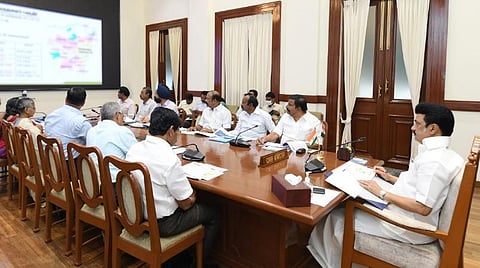 முதல்வர் ஸ்டாலின் தலைமையில் நடைபெற்ற ஆய்வுக் கூட்டம்