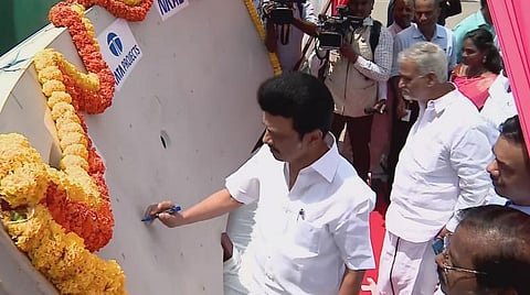 சுரங்கம் தோண்டும் பணியை தொடங்கி வைத்த முதலவர் மு.க.ஸ்டாலின்