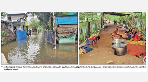 கொள்ளிடம் ஆற்றின் வெள்ளப் பெருக்கால் தீபாவளியை கொண்டாட முடியாமல் தவிக்கும் மக்கள்
