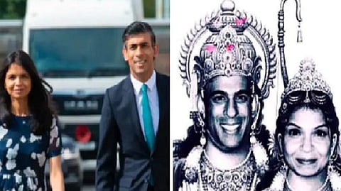 ரிஷி சுனக், அக்‌ஷதா மூர்த்தியை ராமர் - சீதையாக ஜோடித்து ரீல்ஸ் வெளியிட்ட பாலிவுட் பாடகி