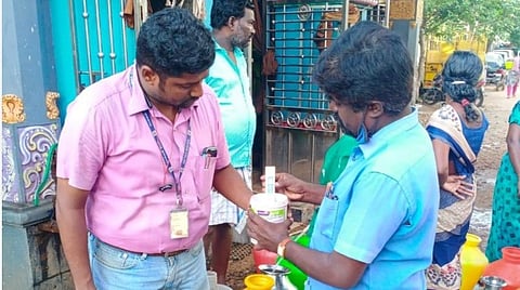 குடிநீரின் தரத்தை பரிசோதிக்கும் சென்னை குடிநீர் வாரியம்