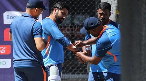 T20 WC | பயிற்சியின்போது காயம் - வலியால் துடித்த ரோகித் சர்மா