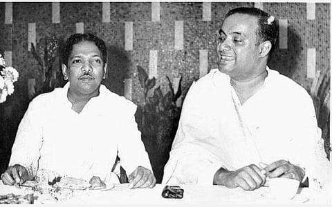 கலைஞர் மு.கருணாநிதியுடன் கே.எல்.எஸ்.சீனிவாசன்