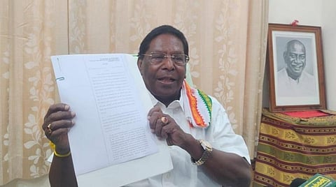 ரூ.900 கோடி டெண்டரில் முதல்வர் ரங்கசாமி ஊழல் புரிந்துள்ளார்: நாராயணசாமி