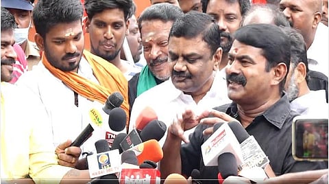 நாம் தமிழர் கட்சி தலைமை ஒருங்கிணைப்பாளர் சீமான்