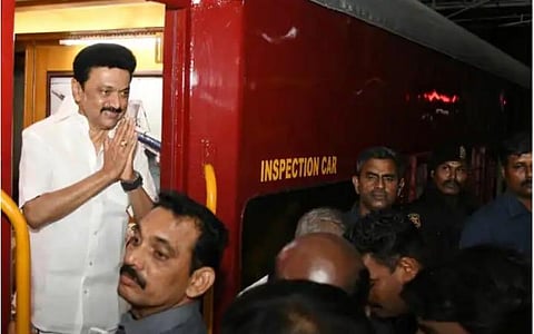முதல்வர் ஸ்டாலின் இன்று தென்காசி வருகை: சென்னையிலிருந்து ரயிலில் பயணம்