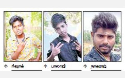 நின்றிருந்த லாரி மீது பைக் மோதி 2 சிறுவர்கள் உட்பட 3 பேர் உயிரிழப்பு: புத்தாண்டு தினத்தில் திருப்போரூர் அருகே சோகம்