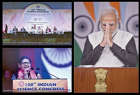 நாக்பூரில் நடக்கும் 108-வது அறிவியல் காங்கிரஸ் மாநாட்டை பிரதமர் நரேந்திர மோடி நேற்று காணொலி காட்சி மூலம் தொடங்கி வைத்தார். அப்போது, ‘அறிவியல், தொழில்நுட்பம் மூலம் பெண்களின் மேம்பாட்டுடன் கூடிய நிலையான வளர்ச்சி’  என்ற தலைப்பில் அவர் உரையாற்றினார்.
