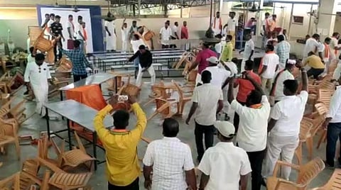 கள்ளக்குறிச்சி | சங்கராபுரத்தில் பாஜக கோஷ்டி மோதல் - அடிதடி, நாற்காலிகள் உடைப்பு