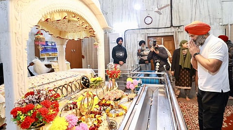குருத்வாராவில் ராகுல் காந்தி