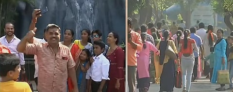 வண்டலூர் பூங்காவில் குவிந்து வரும் மக்கள்