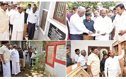 கேரள மாநிலம் வைக்கம் பகுதியில் உள்ள பெரியார் நினைவிடத்தில் அமைச்சர்கள் ஆய்வு: தற்போதைய நிலையை முதல்வரிடம் தெரிவிப்பதாக தகவல்