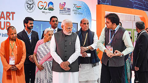 சர்வதேச முதலீட்டாளர்கள் (2023) மாநாடு | உத்தர பிரதேசத்தில் பிரதமர் மோடி.