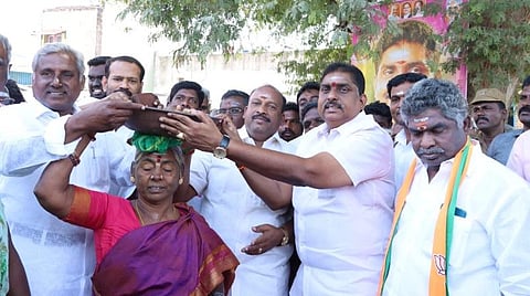 காங்கிரஸ் - திமுக கூட்டணிதான் கட்டாய திருமணம்: நாராயணசாமிக்கு நமச்சிவாயம் பதில்