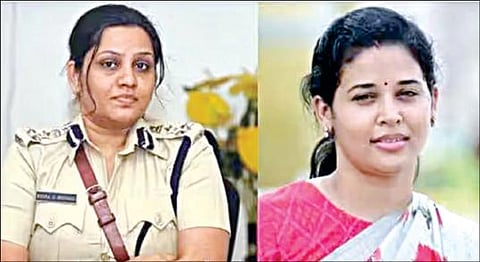 ரூபா ஐபிஎஸ், ரோஹினி சிந்தூரி ஐஏஎஸ்.