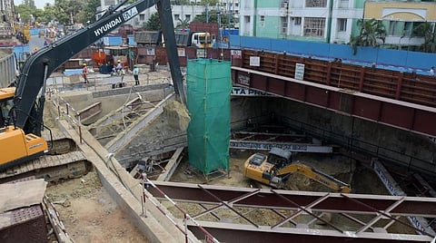 மாதவரம் - கெல்லீஸ் மெட்ரோ ரயில் பாதை 585 மீட்டர் தொலைவுக்கு சுரங்கப்பணி நிறைவு