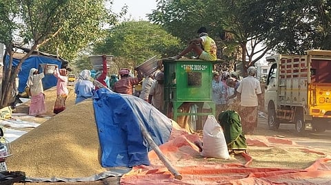 அரசு நெல் கொள்முதல் மையத்தில் ஒரு மூட்டைக்கு ரூ.50 கட்டாய வசூல்: மதுரை விவசாயிகள் கவலை