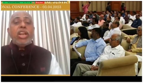 காணொளி வாயிலாக நடந்து வரும் சமூக நீதிக்கான அகில இந்திய கூட்டமைப்பின் முதல் மாநாடு