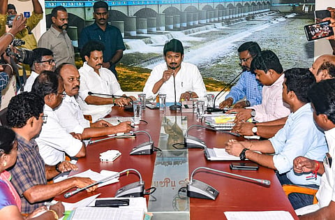 செய்தியாளர்கள் சந்திப்பில் உதயநிதி