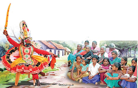 சித்திரை சிறப்பு | பதினெட்டாம் நாள் போருக்குக் காத்திருக்கும் திரௌபதி