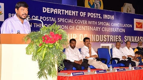சிவகாசி தொழில்துறையினருக்கு எந்த பிரச்சினை என்றாலும் தீர்க்க தயார் - மத்திய அமைச்சர் ராம்தாஸ் அத்வாலே உறுதி