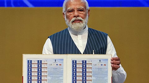 தேசிய தொழில்நுட்ப தினத்தை முன்னிட்டு டெல்லி பிரகதி மைதானத்தில் நேற்று பிரதமர் மோடி