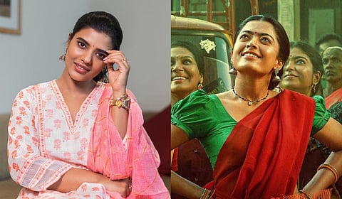 ‘புஷ்பா’ ஸ்ரீவள்ளி கதாபாத்திரம் குறித்த பேச்சு: ஐஸ்வர்யா ராஜேஷ் விளக்கமும் ராஷ்மிகாவின் ரியாக்சனும்