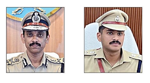 ஆணையர் ஏ.அருண், எஸ்பி வி.வி.சாய் பிரணீத்