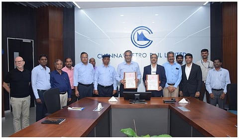 சென்னை மெட்ரோ ரயில் திட்டம் கட்டம்-2 மின்சார பணிகளுக்கான ஒப்பந்தம் லார்சன் அண்ட் டூப்ரோ நிறுவனத்திற்கு  வழங்கப்பட்டது