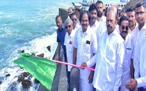 கன்னியாகுமரி படகு இல்லத்தில் இருந்து வட்டக்கோட்டைக்கு சொகுசு படகு சவாரி தொடக்கம்